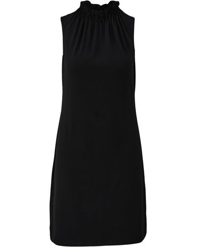 S.oliver Jerseykleid mit Faltenausschnitt schwarz 32