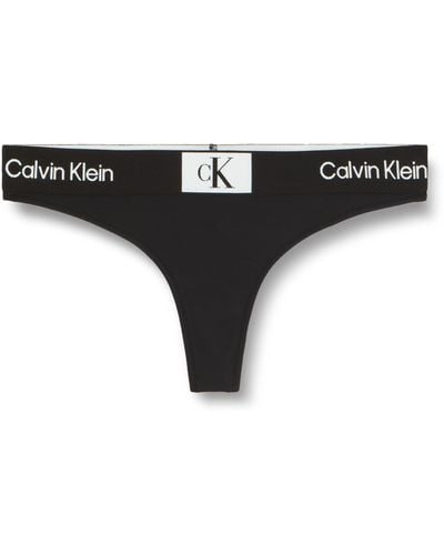 Calvin Klein Bikinihose Thong Tanga - Schwarz
