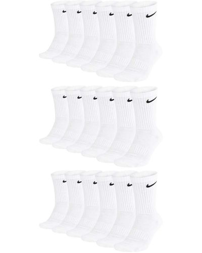 Nike Trainingssocken Everyday Cushioned Crew Socks SX7664 15 Paar - Weiß