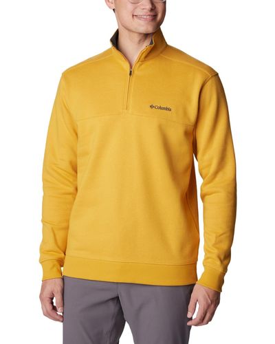 Columbia Hart Mountain Ii Half Zip Sweater - Yellow