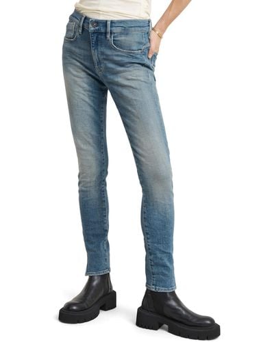 G-Star RAW Lhana Skinny Split Jeans - Blau