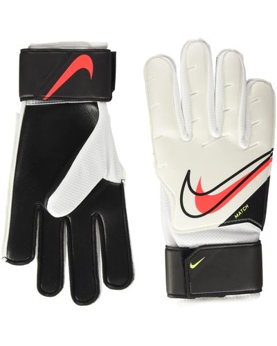 Nike Cq7799 Goalkeeper Match Handschoenen Wit/zwart/helder Karmozijnrood 9
