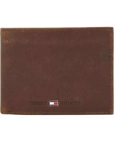 Tommy Hilfiger Johnson Cc Flap And Coin Pocket Wallets Brown