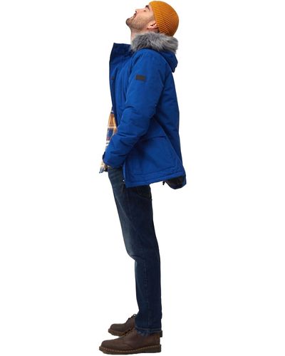 Regatta S Salinger Iv Waterproof Fur Trim Parka Jacket - Blue