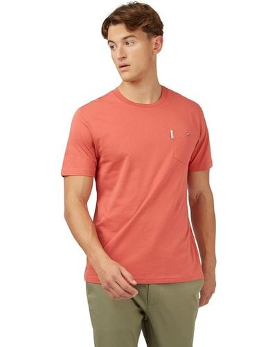 Ben Sherman Raspberry Short Sleeved T-shirt 4xl - Orange