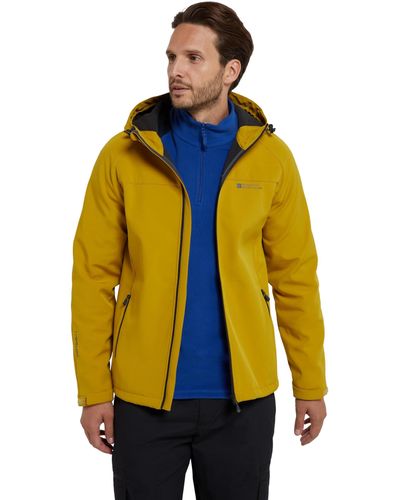 Mountain Warehouse Breathable & Water Resistant Rain Coat With Adjustable Fit & Side Pockets - For Spring - Blue