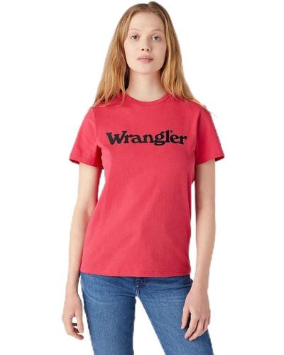 Wrangler Regular Tee T-Shirt - Rot