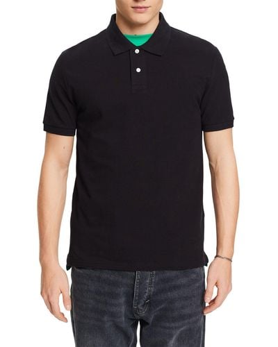 Esprit 994ee2k301 Camisa de Polo - Negro