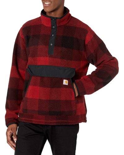 Carhartt Relaxed Fit Fleece Pullover Sweater - Rot