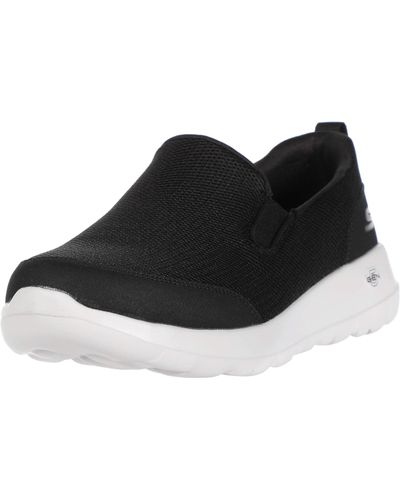 Skechers Go Walk Max Clinched-Athletic Mesh Double Gore Slip On Walking Shoes - Nero