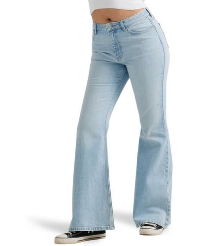 Wrangler High-waisted Fierce Flare Jeans - Blue
