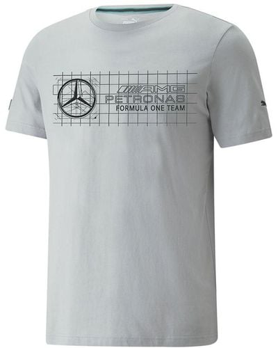 PUMA Mercedes Amg Petronas F1 Logo+ Short Sleeve T-shirt 2xl - Grey