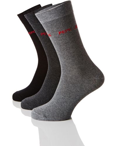 Pepe Jeans 3tlg. Set Socken Carson schwarz/grau EU 43-46