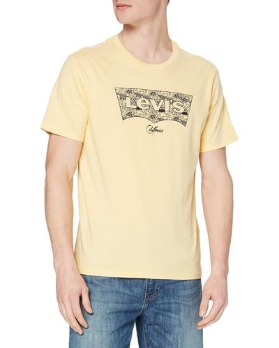 Levi's Housemark Graphic Tee T-shirt Nen - Naturel
