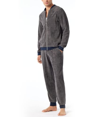 Schiesser Leisure Suit Pyjamaset - Grau
