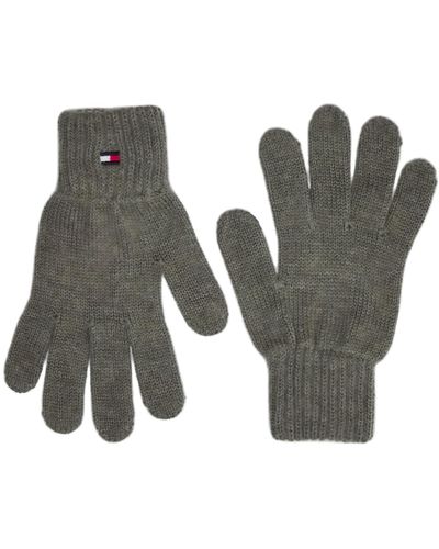 Tommy Hilfiger Flag Knitted Gloves Grey L-xl