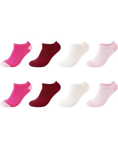 S.oliver Socks Online Essentials Org. Patterned Sneaker 8er Pack Socken - Schwarz