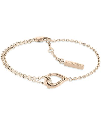 Calvin Klein Bracelet en Chaîne pour Collection SCULPTURED DROPS - 35000078 - Noir