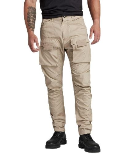 G-Star RAW 3D Straight Tapered Cargo Pants - Natur