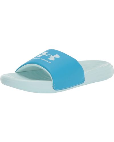 Under Armour Ansa Fixed Strap Slide, - Blue