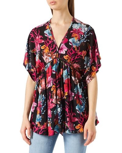 Desigual Vest_Angelina Copricostume da Bagno - Rosso