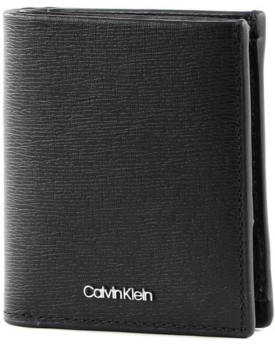 Calvin Klein Median Trifold 6cc W/Moneta - Nero