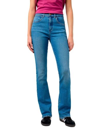 Wrangler Bootcut Jeans - Blau