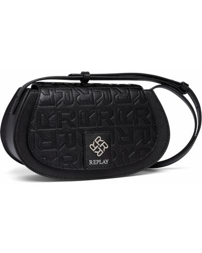 Replay Women's Shoulder Bag Small - Black