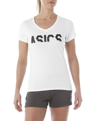Asics T-shirt Femme Essential Gpx Sweatshirt - White