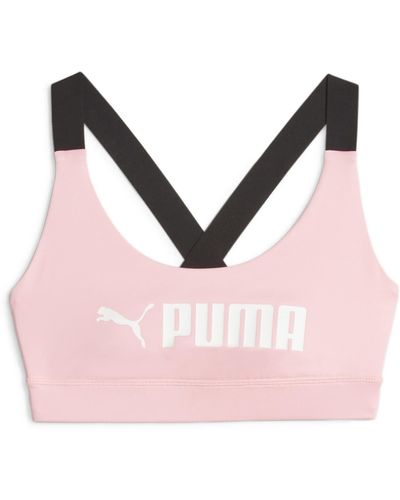 PUMA Sport-BH " Fit Mid Support Trainings-BH Damen" - Pink