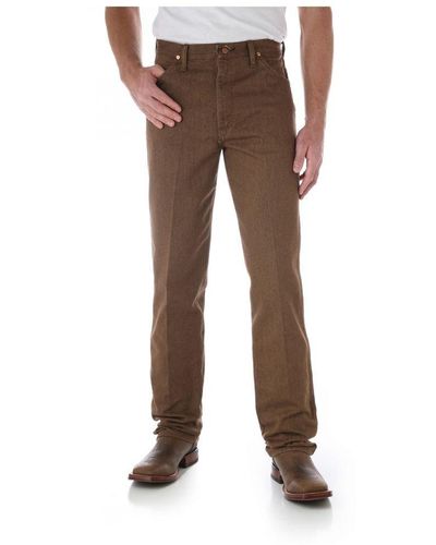 Brown Wrangler Jeans for Men | Lyst