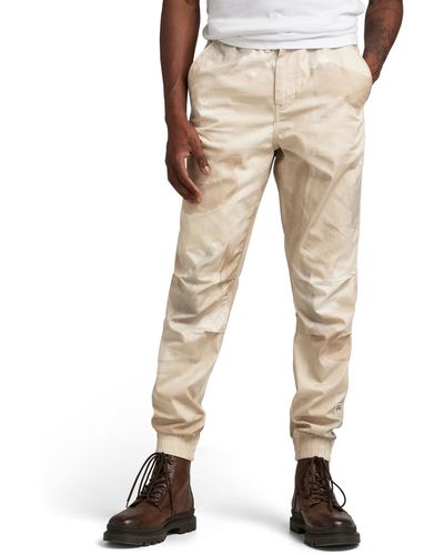 G-Star RAW Sneaker Relaxed Tapered Fit Mid Waist Pants Man - Natural