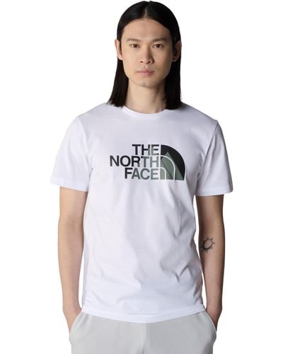 The North Face Shirt Biner Graphic 1 - Tee Standard Fit - Col Rond - TNF - Bleu
