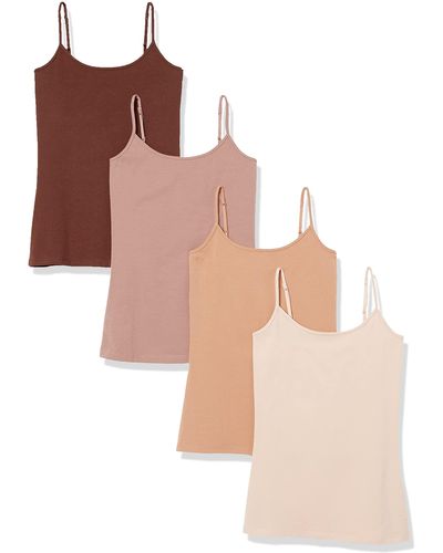 Amazon Essentials 4-Pack Camisole Blusa - Multicolor