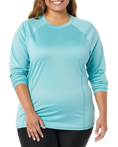 Amazon Essentials Rash Guard Long Sleeve - Blue