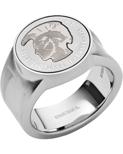 DIESEL Ring Für Männer Ring - Mettallic