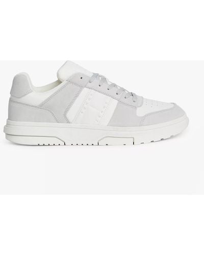 Tommy Hilfiger The Brooklyn Suede S Trainers Light Cast - White
