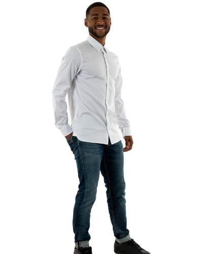 Lacoste Chemise ML homme-CH5253-00 - Blanc
