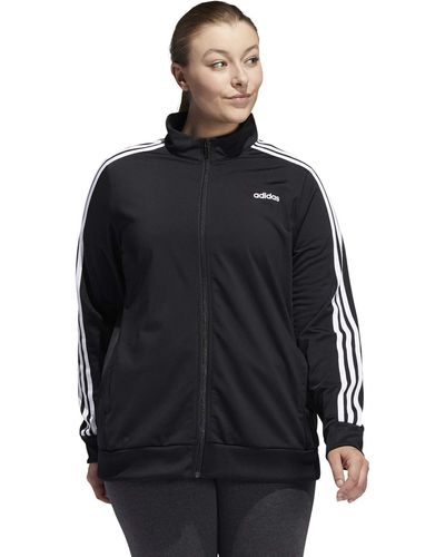 adidas Female Essentials Tricot Track Top,black/white,1x - Zwart