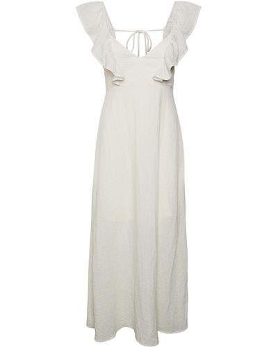 Vero Moda Vmchris Sl Ankle Dress Wvn - White