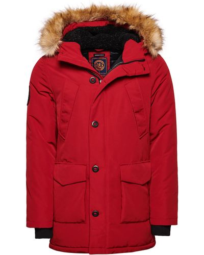 Superdry Vintage Everest Parka Jacket M5011573a - Red