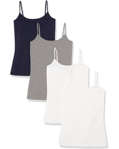 Amazon Essentials 4-Pack Camisole Blusa - Multicolore