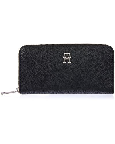 Tommy Hilfiger Mujer Cartera Emblem grande - Negro