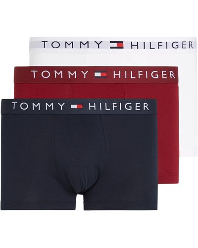 Tommy Hilfiger 3P Trunk WB Bañador - Azul
