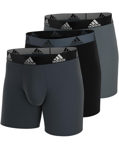 adidas Big & Tall Performance Boxer Brief Underwear - Black