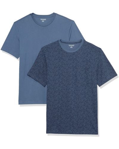 Amazon Essentials Slim-fit Short-sleeve Crewneck Pocket T-shirt - Blue
