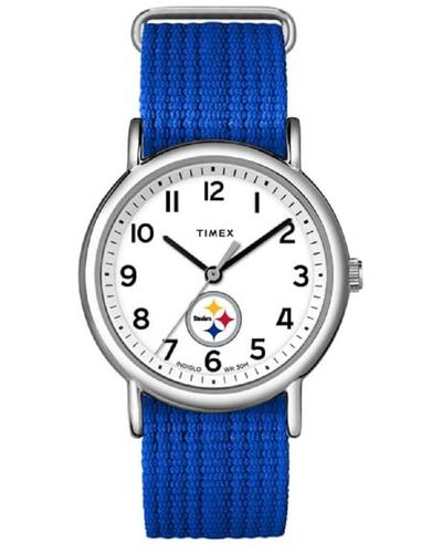 Timex Pittsburgh Steelers With Slip-thru Single Layer - Blue