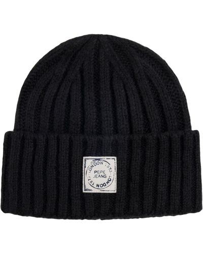 Pepe Jeans Chapeau Tildé Bonnet - Noir