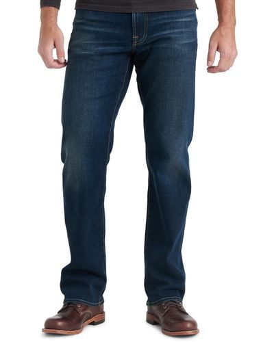Lucky Brand 181 Relaxed Straight Jeans In Balsam - Blue