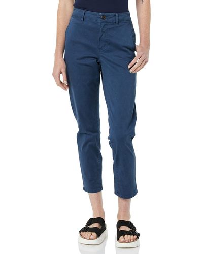 Amazon Essentials Pantalon Chino Extensible Longueur Jusqu'À La Cheville - Bleu